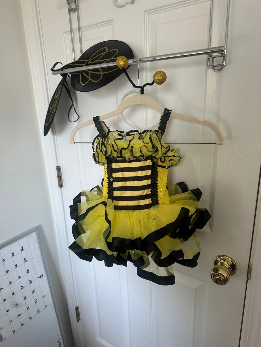 Wish Yellow and Black Bumblebee Tutu Dress with Antenna Headband